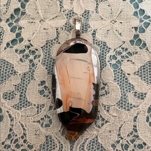 Artisan  Handmade USA  Fused Glass Pendant